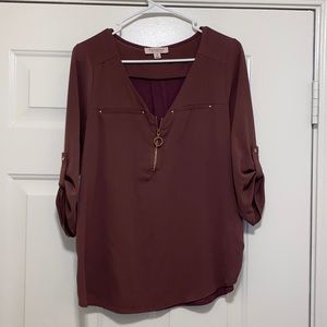Purple mauve blouse